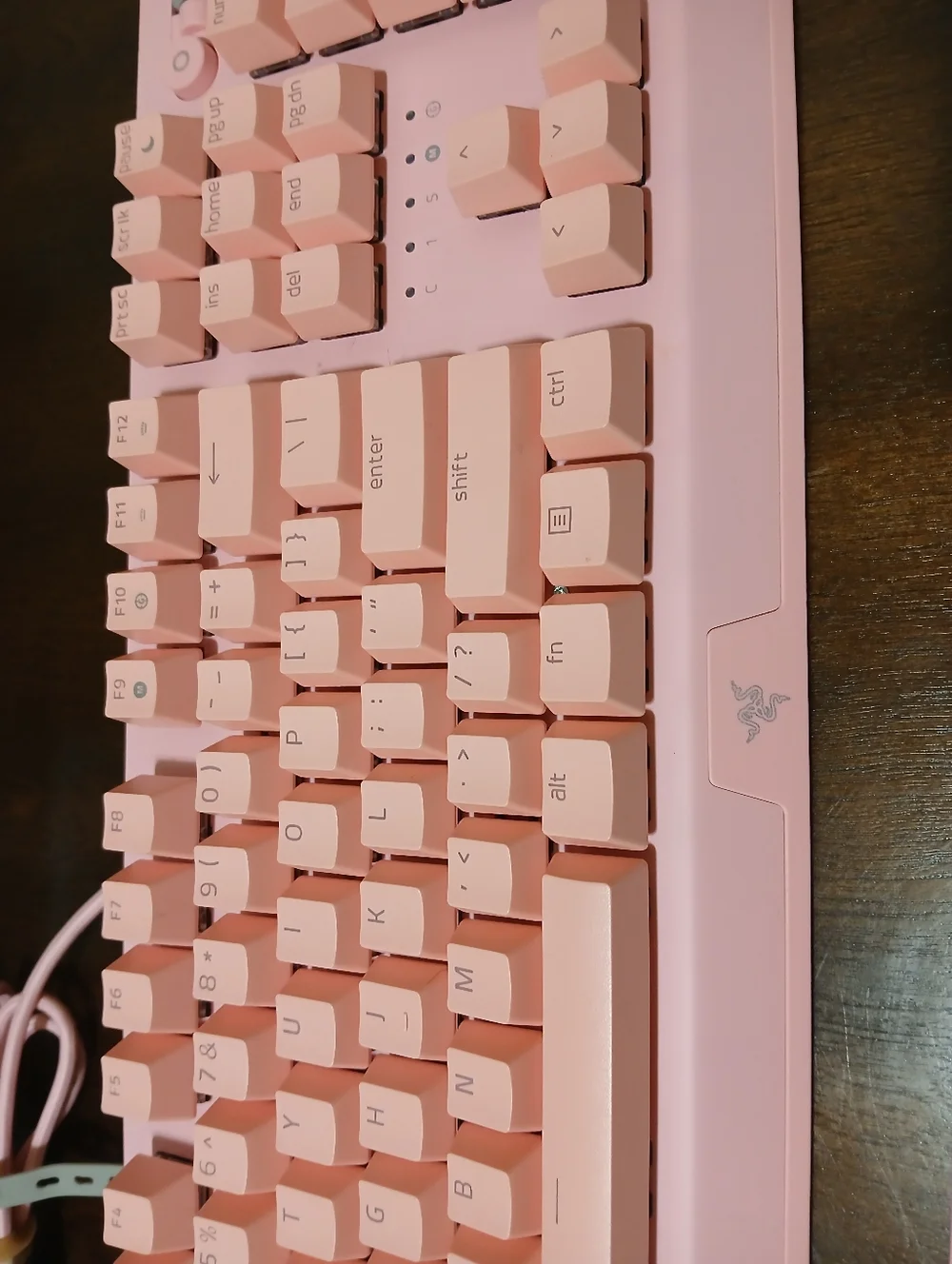 Razer Blackwidow V3 Quartz Mechanical Gaming Keyboard Green Switch PINK